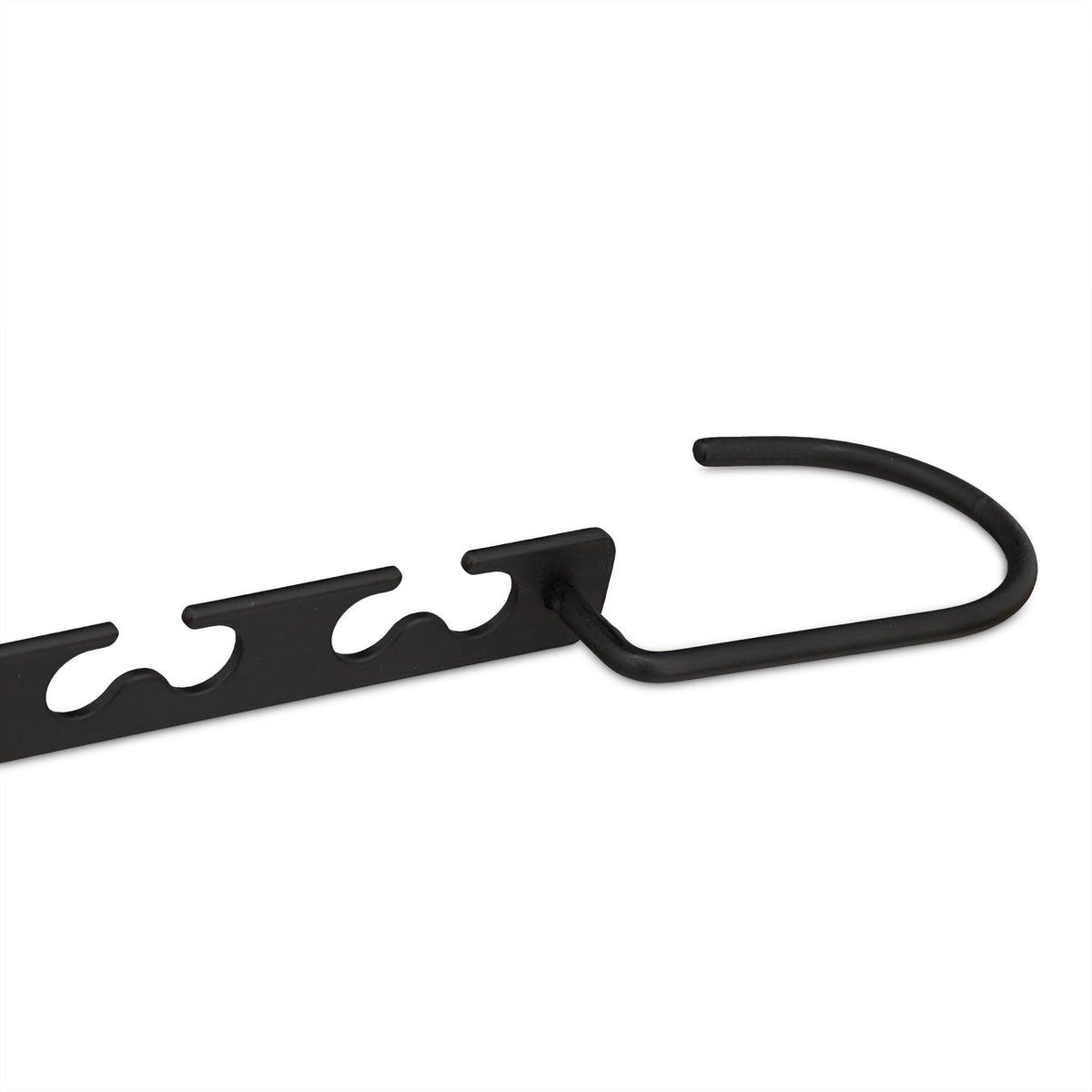 Space-saving hangers, 6 pcs, black
