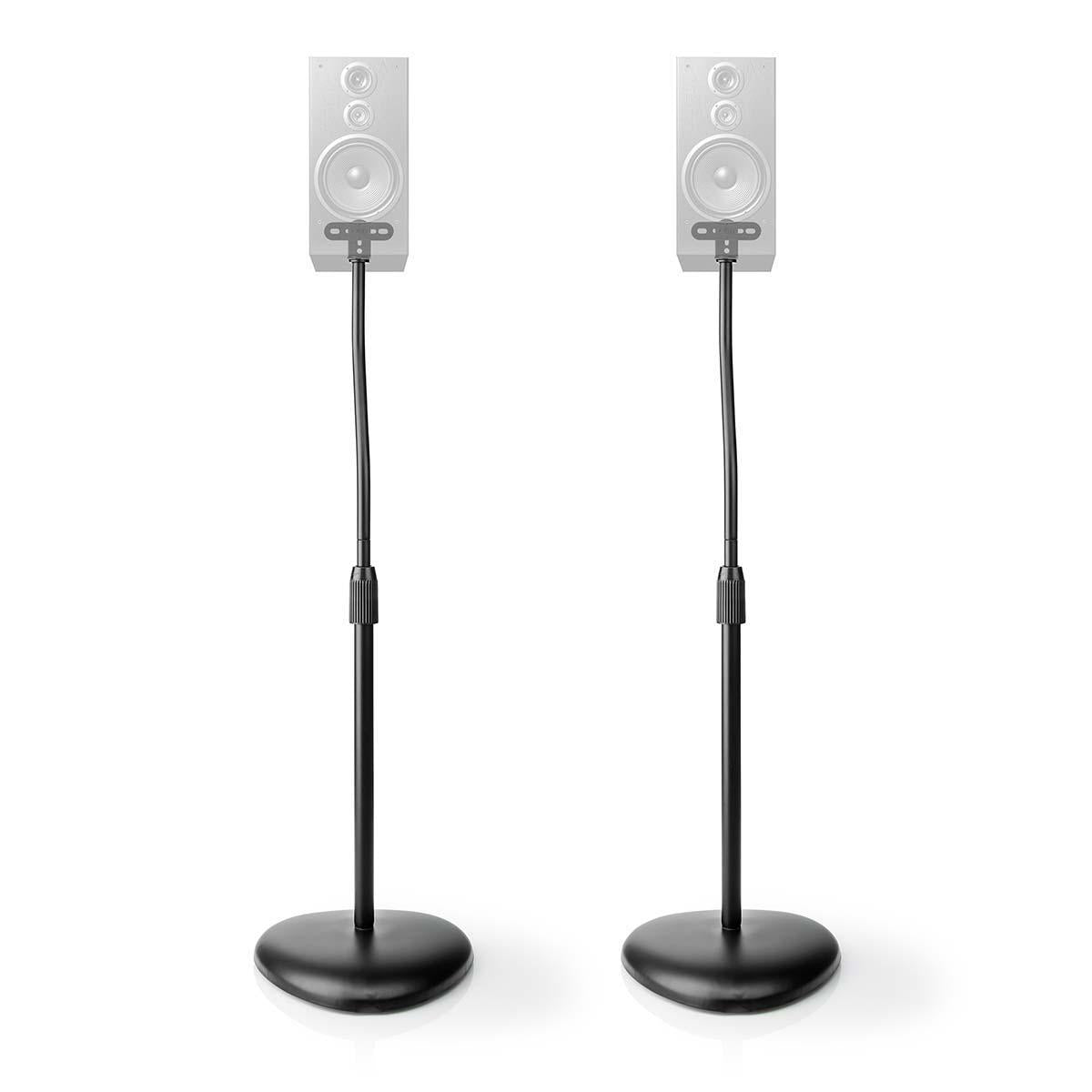 Speaker Bracket | Compatible with: Universal | Floor | 4.5 kg | Height adjustable | ABS / Steel | Black