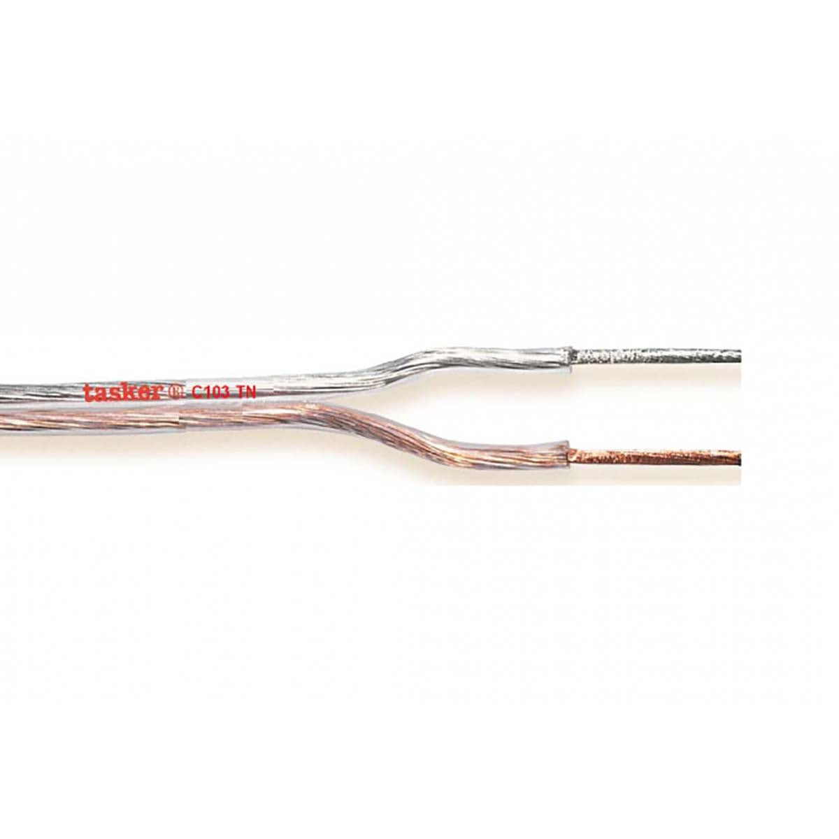 Speaker Cable on Reel 2x 0.22 mm² 100 m Transparent