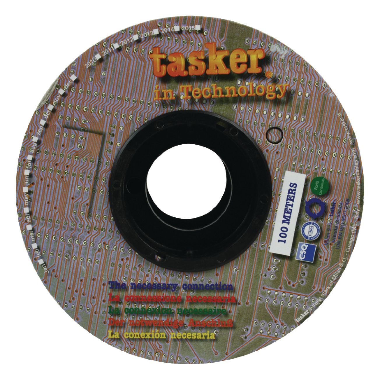 Speaker Cable on Reel 2x 1.00 mm² 100 m Black/Red