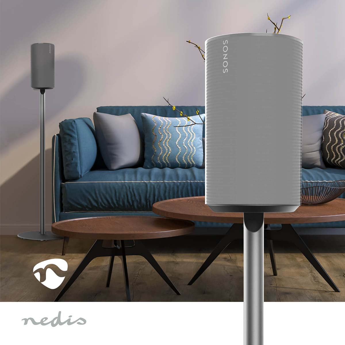 Speaker Mount | Compatible with: Sonos® Era100 | Stand | 3 kg | Fixed | ABS / Metal | Black