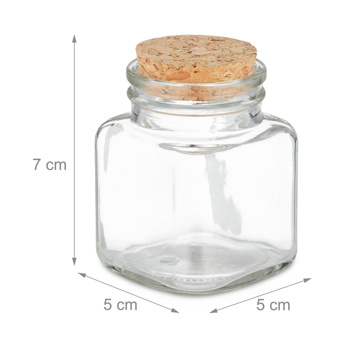 Spice jars in sets of 14 with cork lids