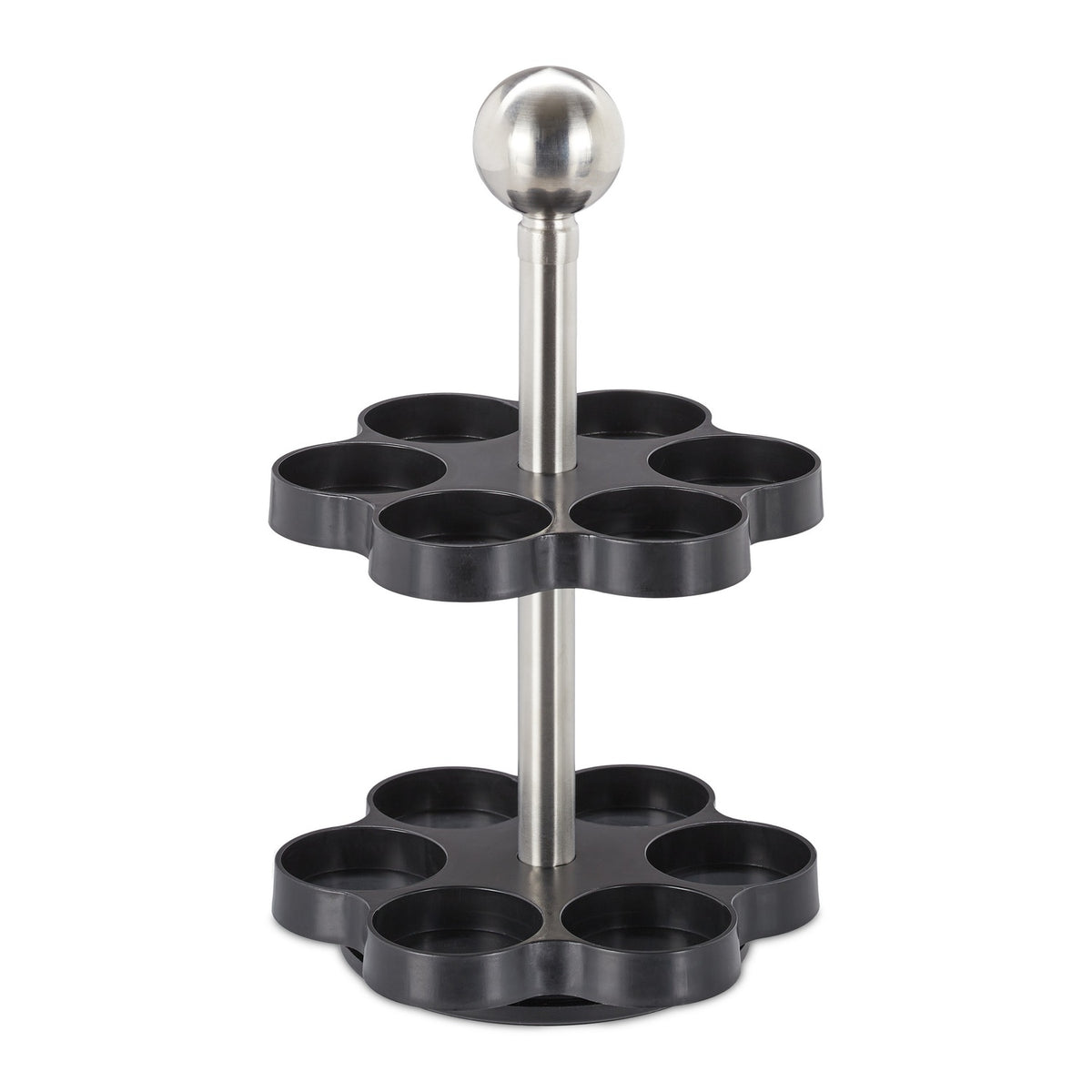 Spice rack with 12 glass jars