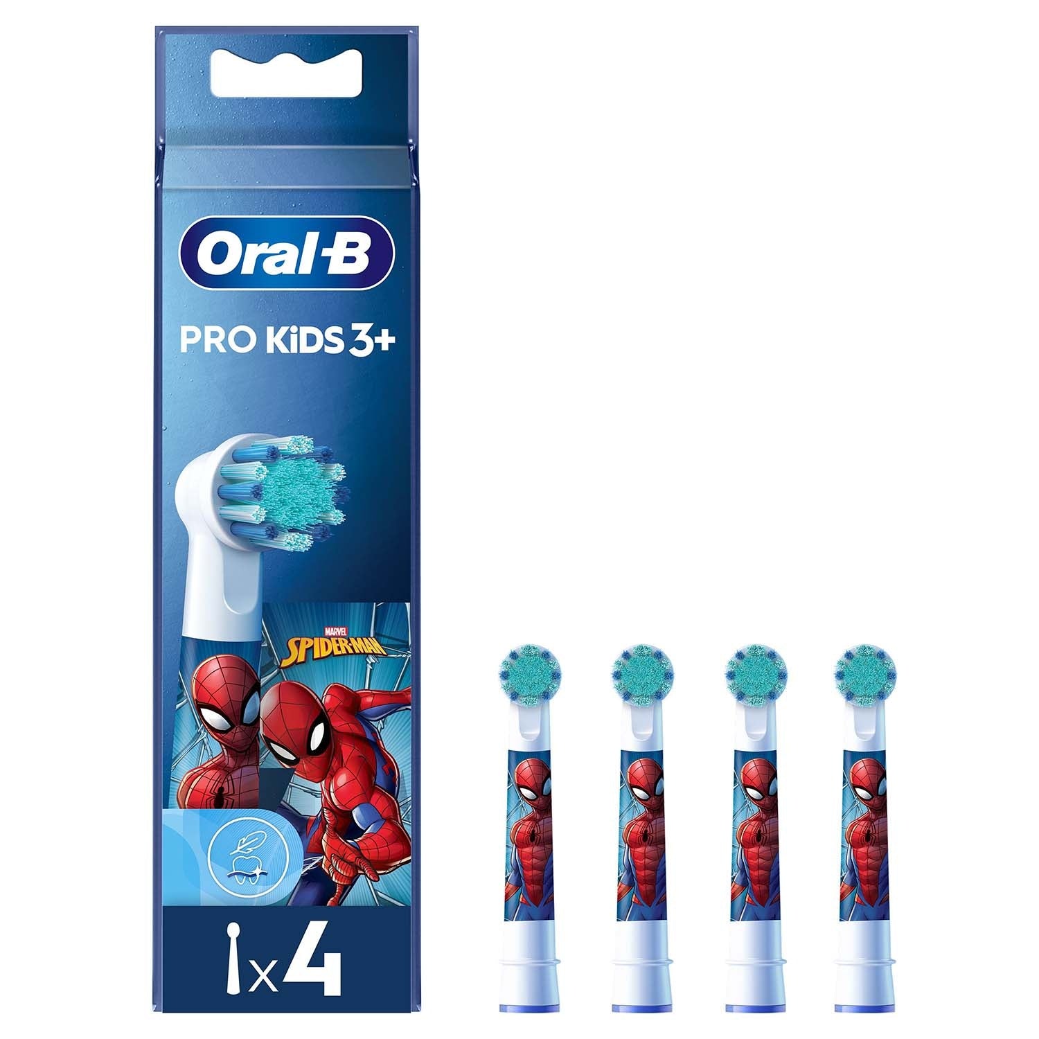 Spiderman Toothbrush Heads, 4-Pack
