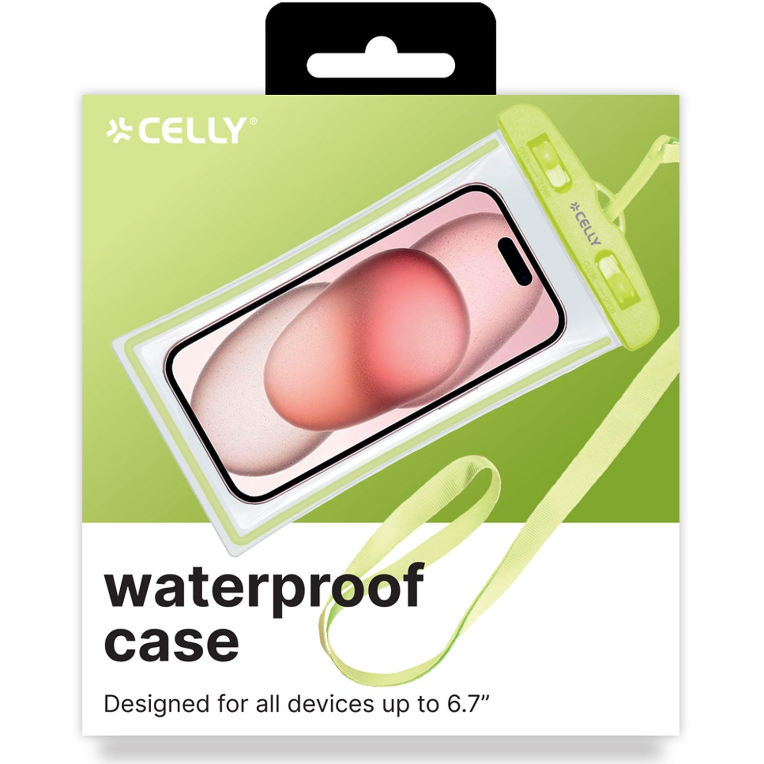 Splashbag Waterproof bag IPX8 max 6.5" Green