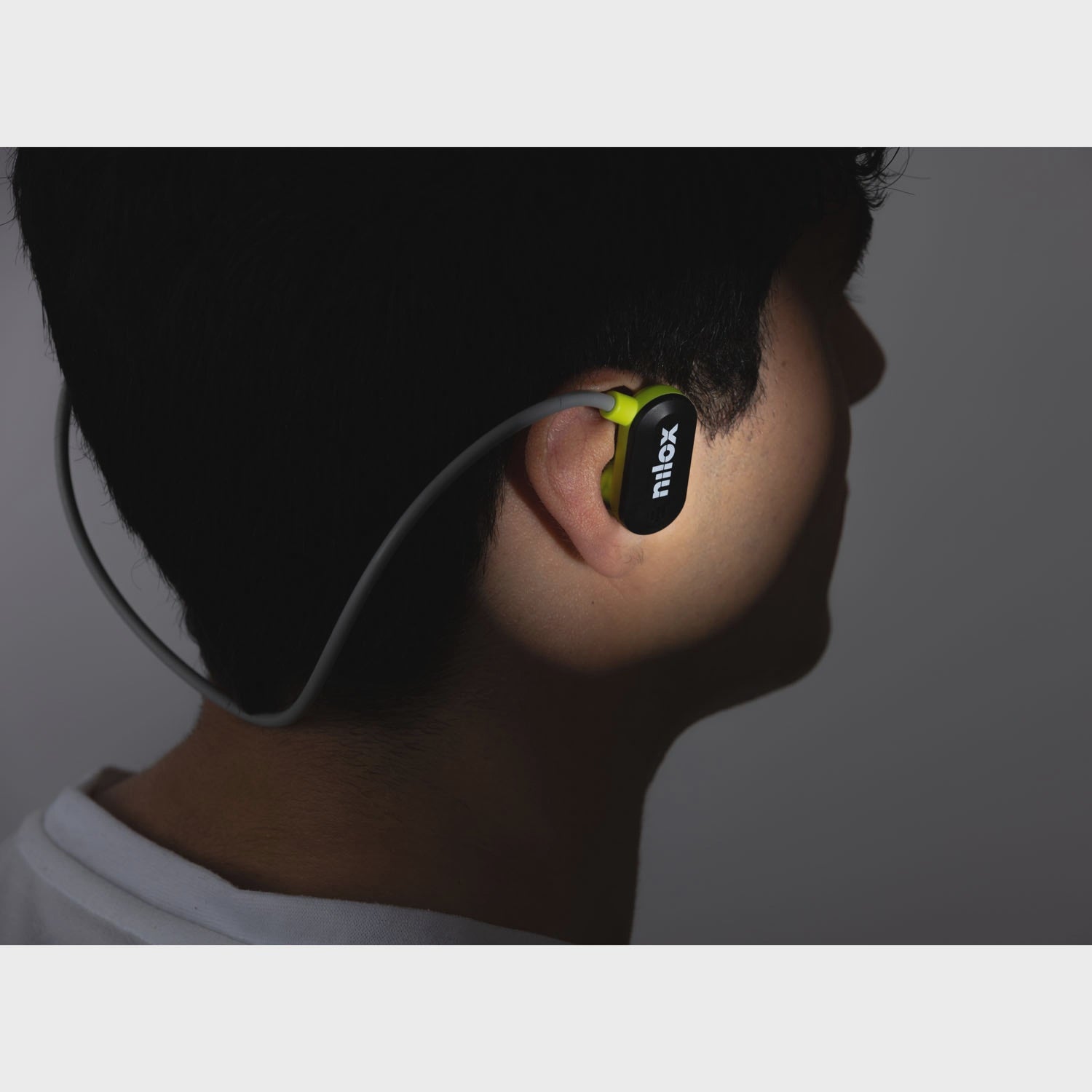 Sport Headphones, Air Conduction, ENC, Black/Lime