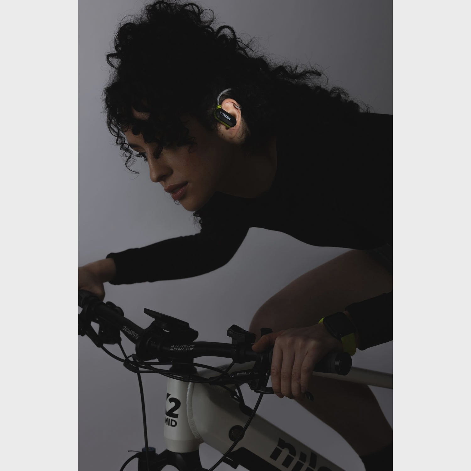 Sport Headphones, Air Conduction, ENC, Black/Lime