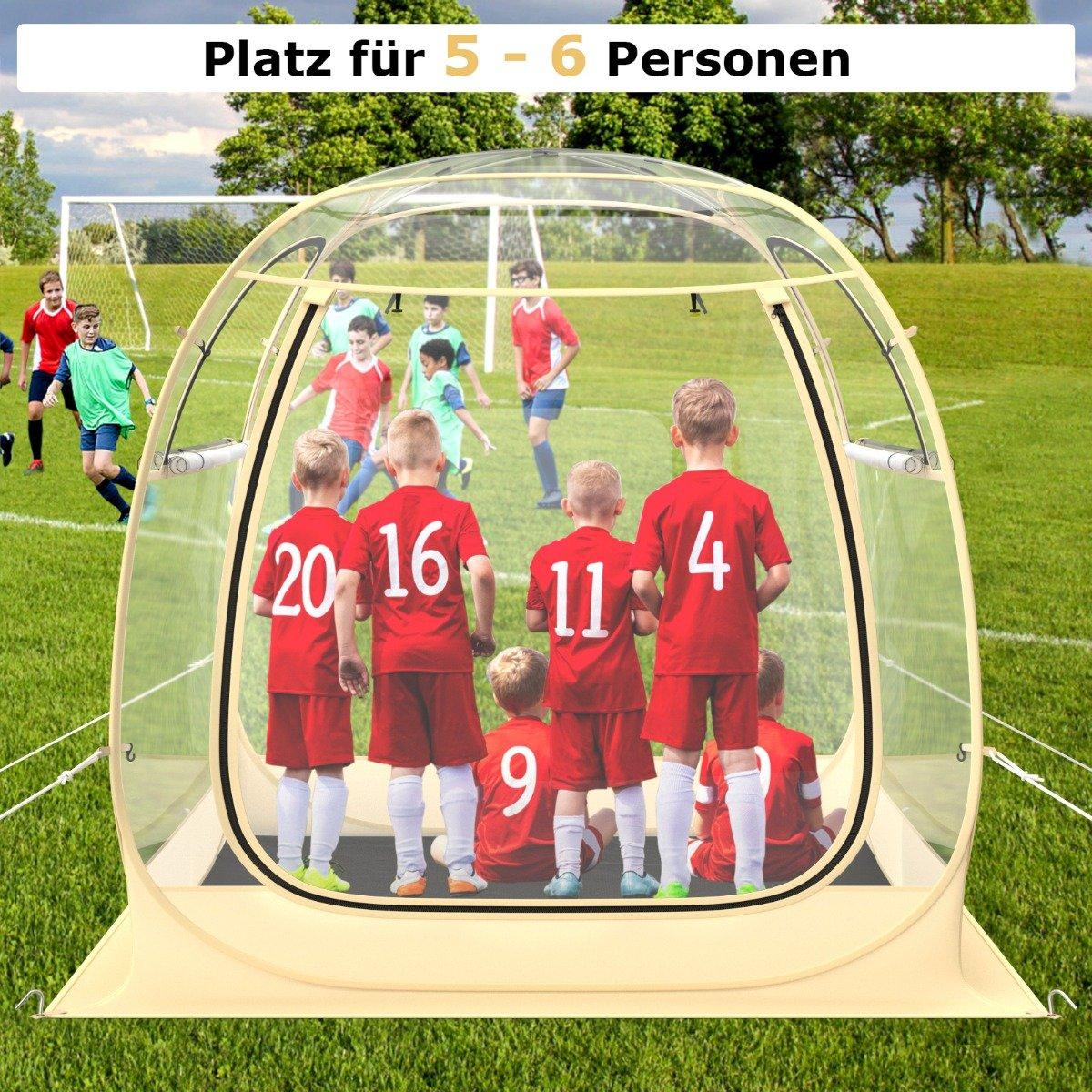 Sports tent for 5-6 people pop-up tent with weatherproof canopy portable &amp; foldable outdoor bubble tent large