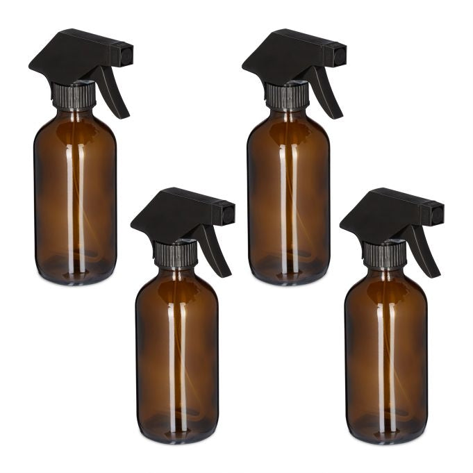 Spray bottle Glass 230 ml Set of 4