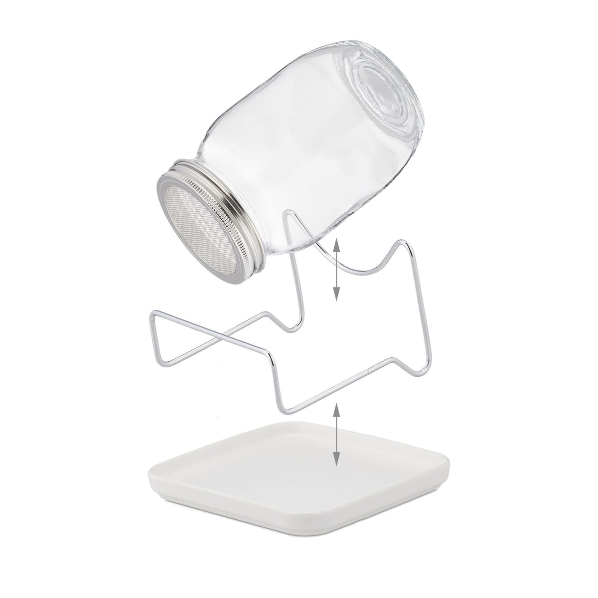 Spray glass with frame and bowl