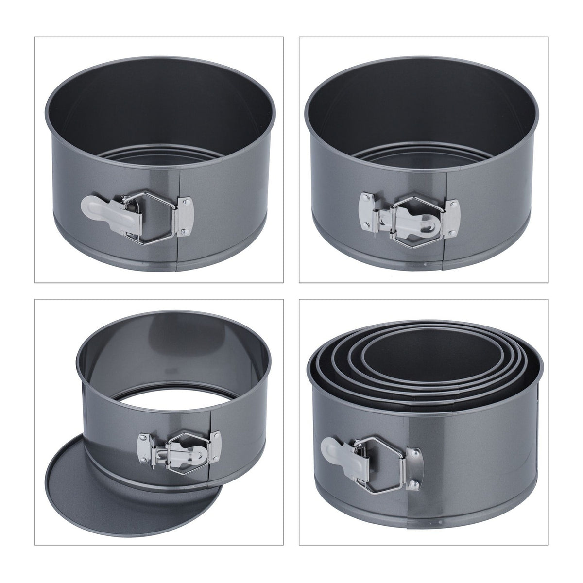 Springform Pan Set, 5-Piece, Non-Stick, Heat Resistant