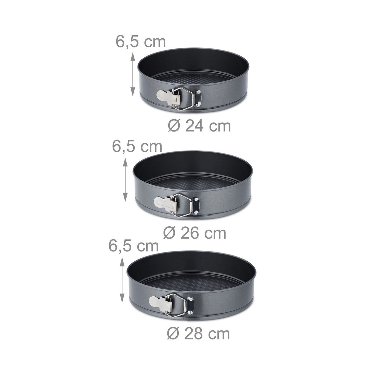 Springform set in 3 parts