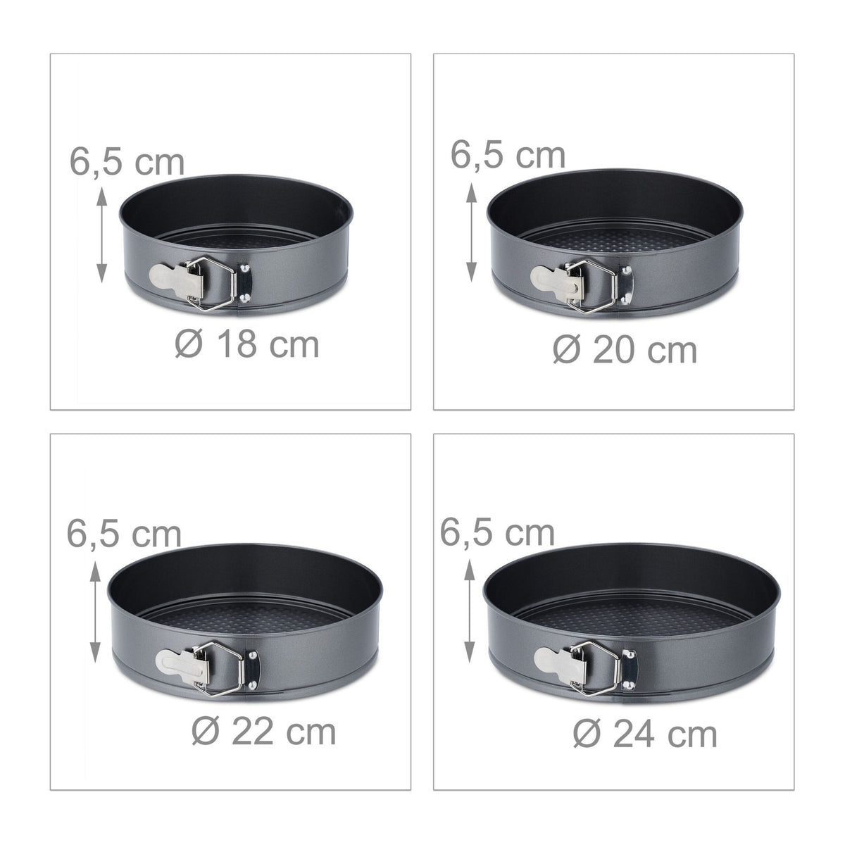 Spring form set of 4 rounds