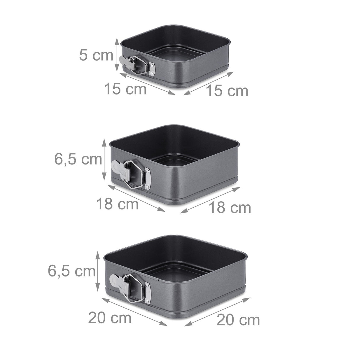 Spring form set of 7 square