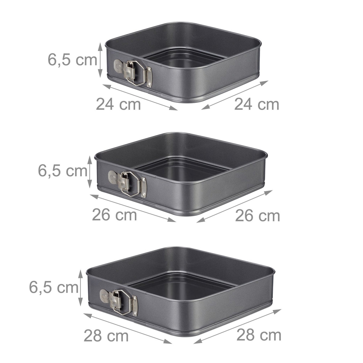 Springform set round &amp; square