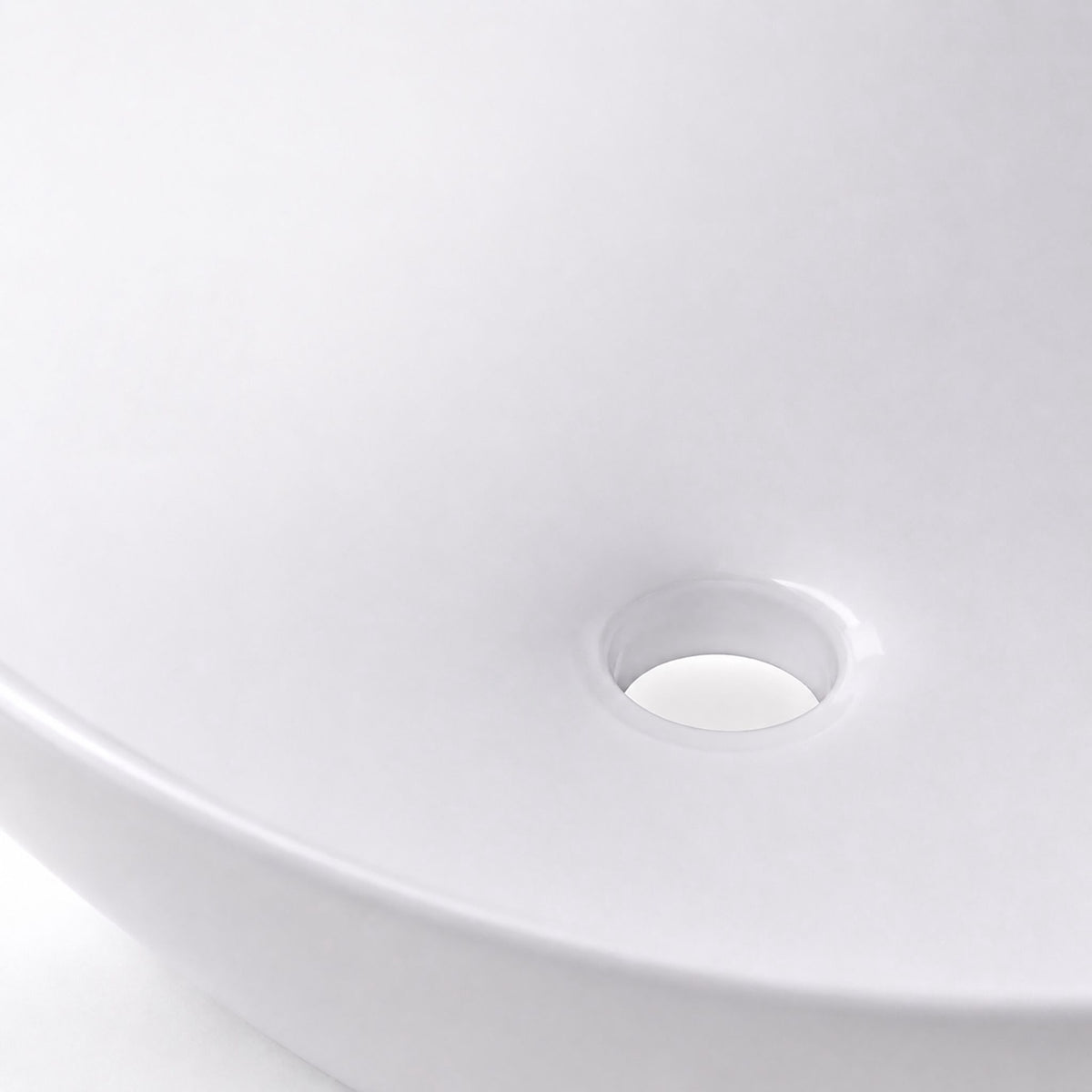 Square Ceramic Countertop Washbasin, 42 x 42 cm, White