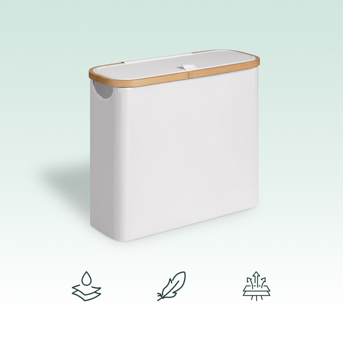 Square Fabric Toilet Roll Holder – Holds 12 Rolls