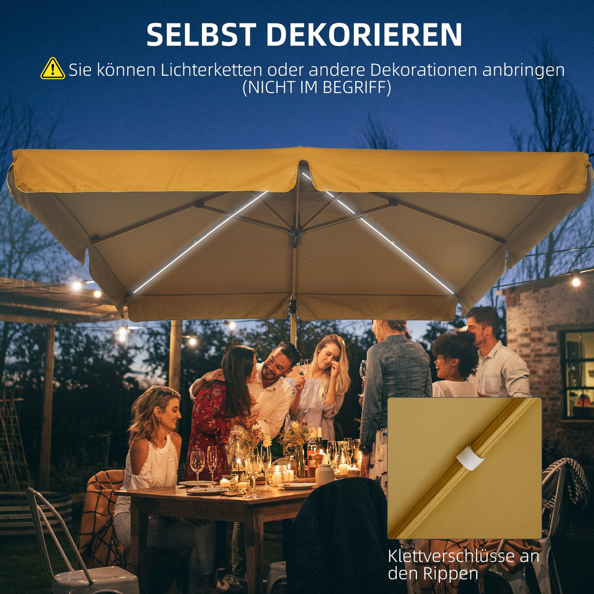 Square Parasol, Height-Adjustable Cantilever Umbrella, 295 X 295 Cm With Rotating Umbrella Stand, Garden Umbrella With Adjustable Tilt, Khaki