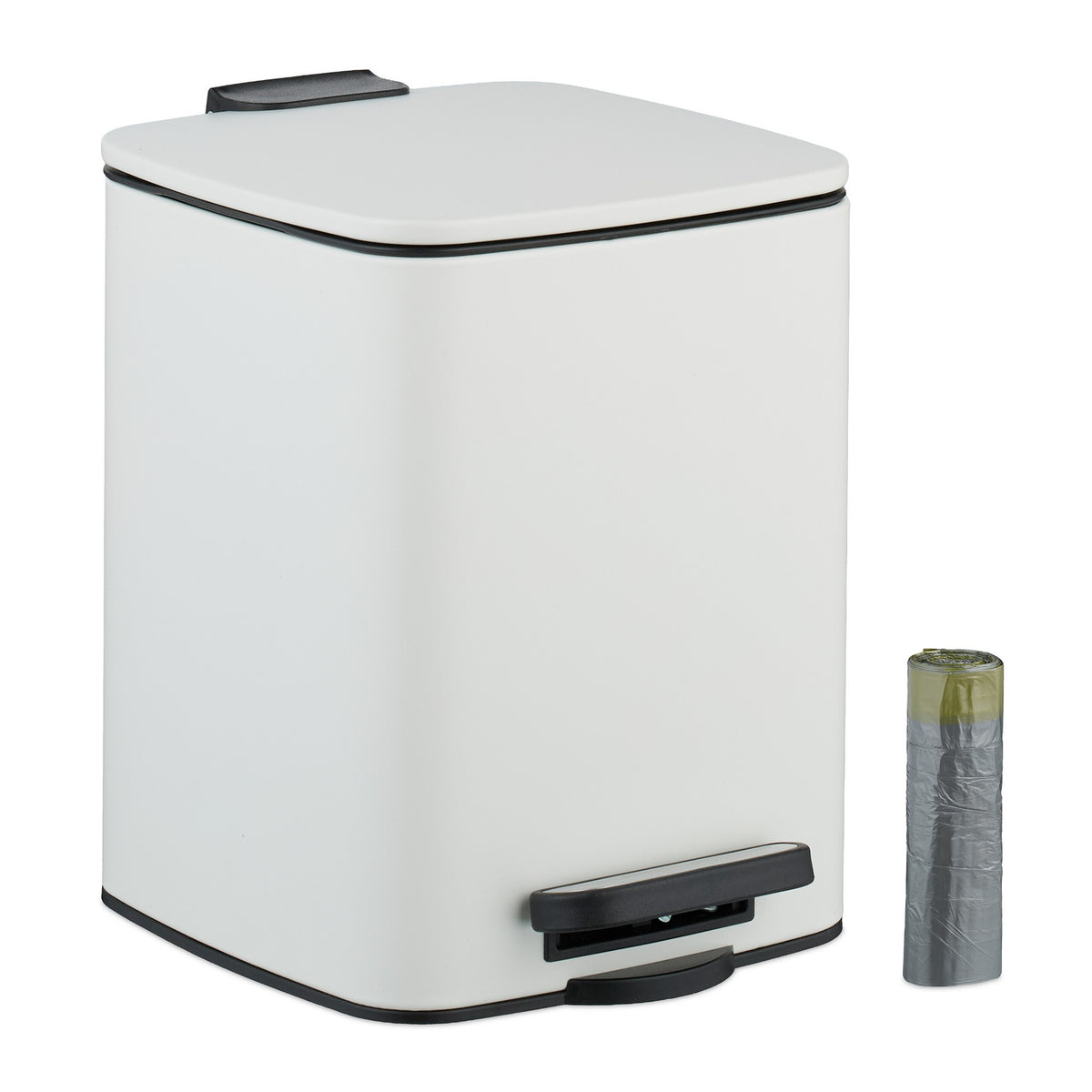 Square Pedal Bin 6L with Soft-Close Lid