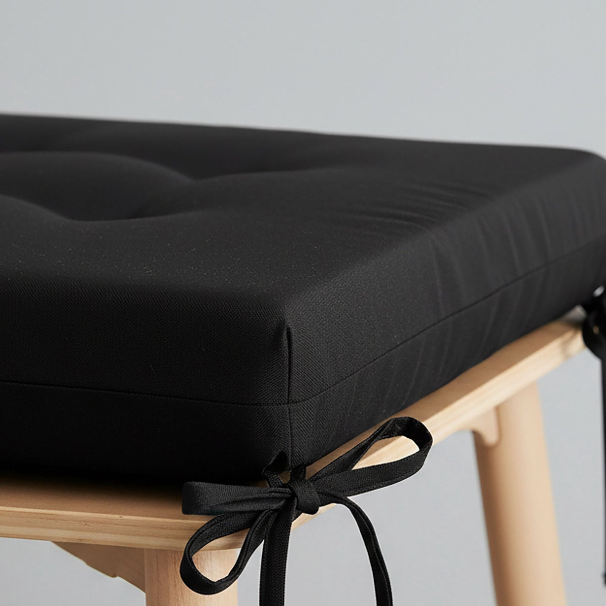 Square Seat Cushions with Ties, Set of 4