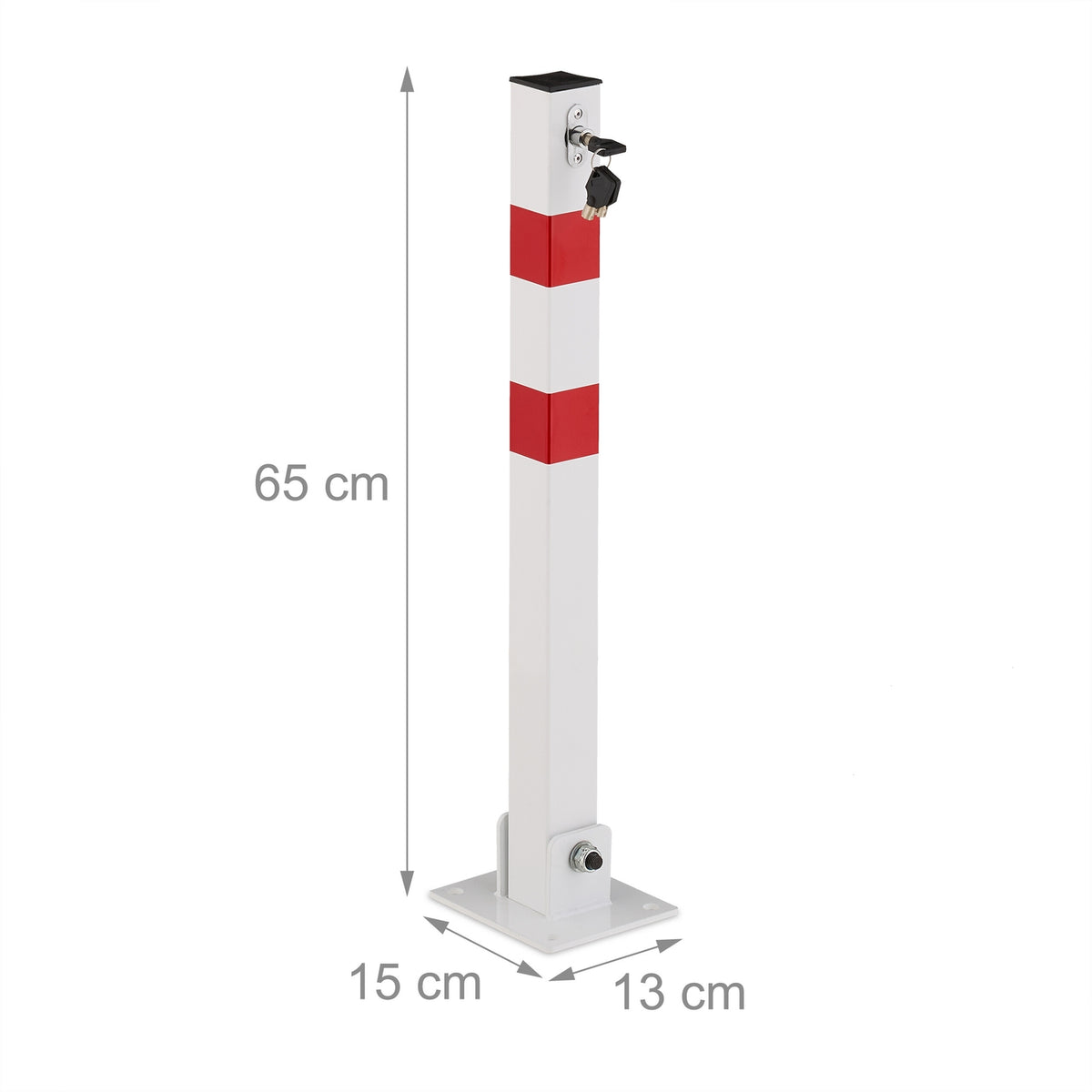 Square Steel Folding Barrier Post for Driveways