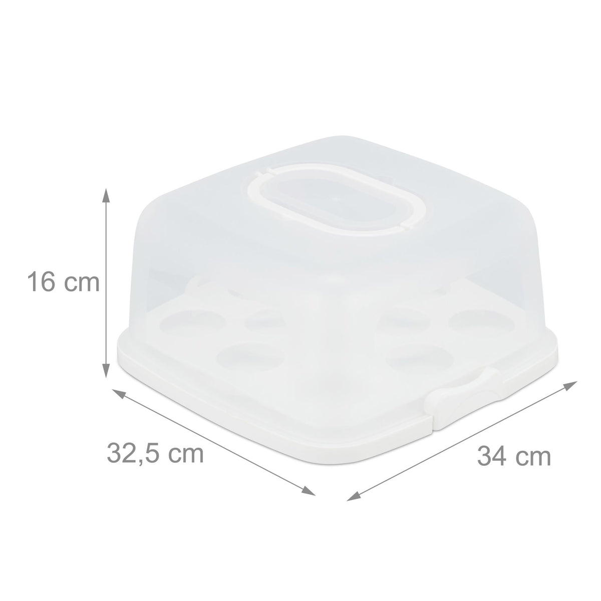 Square cake box