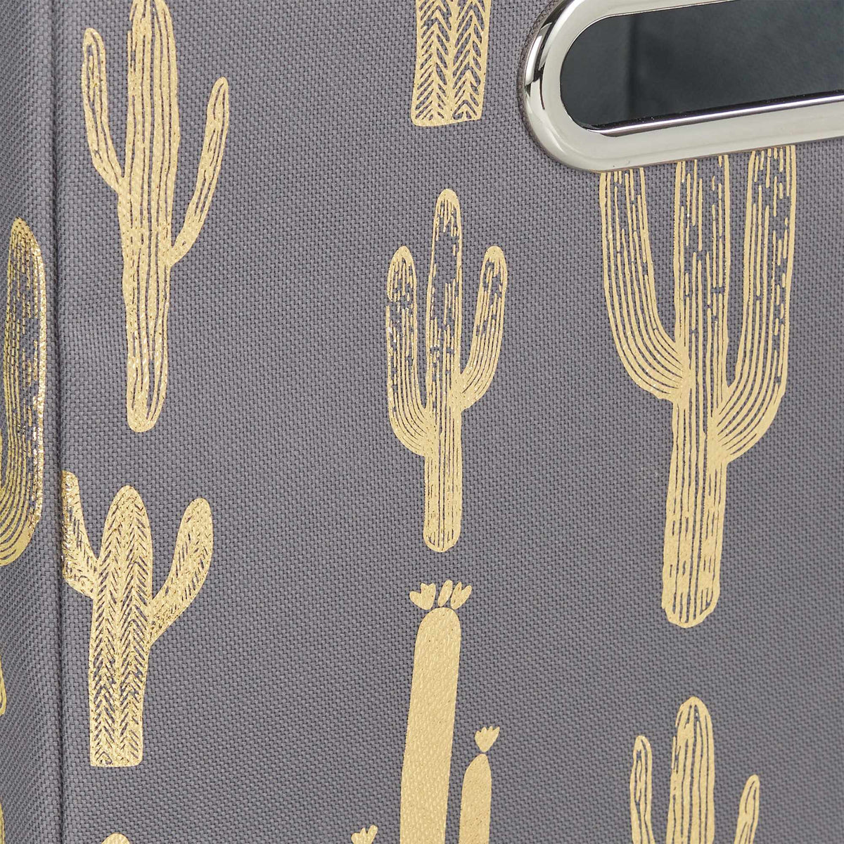 Square collapsible box with cactus motif