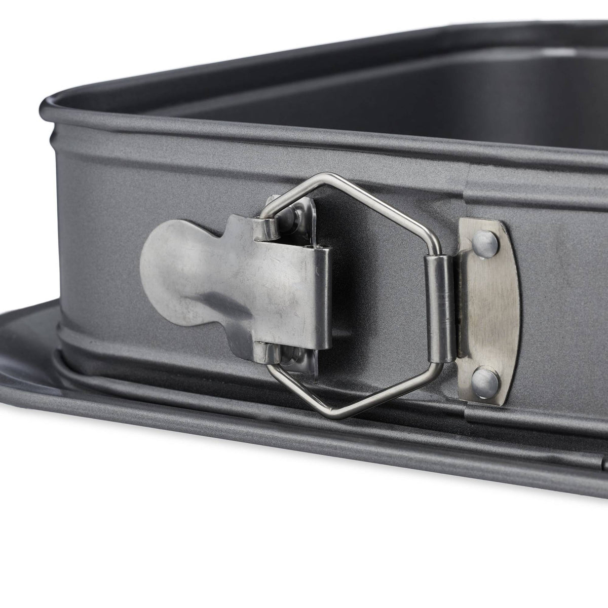Square spring form with leakage protection