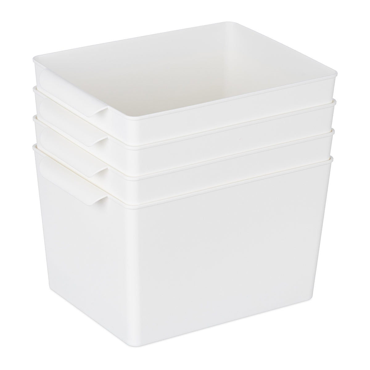 Square storage box in set of 4