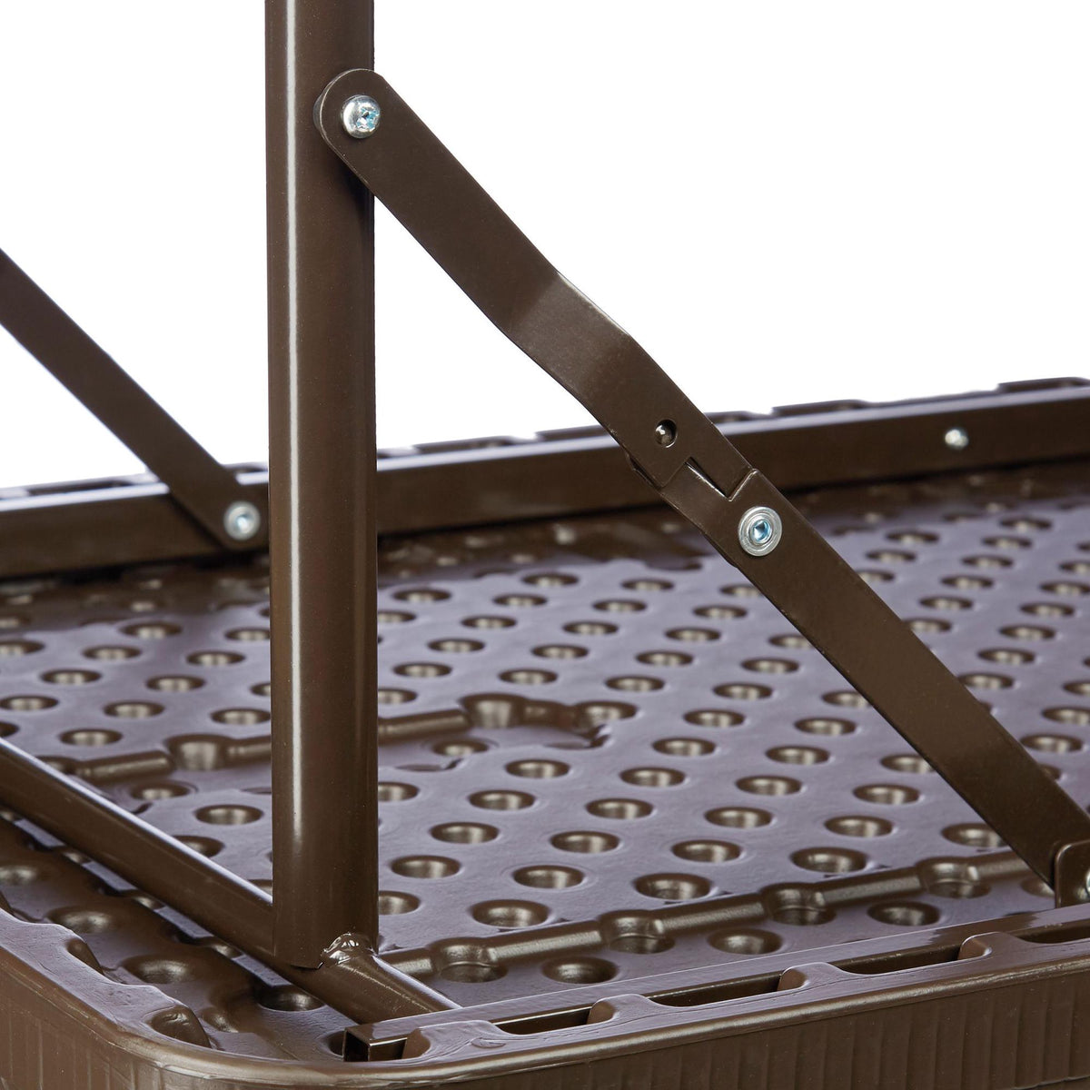 Square wooden garden table