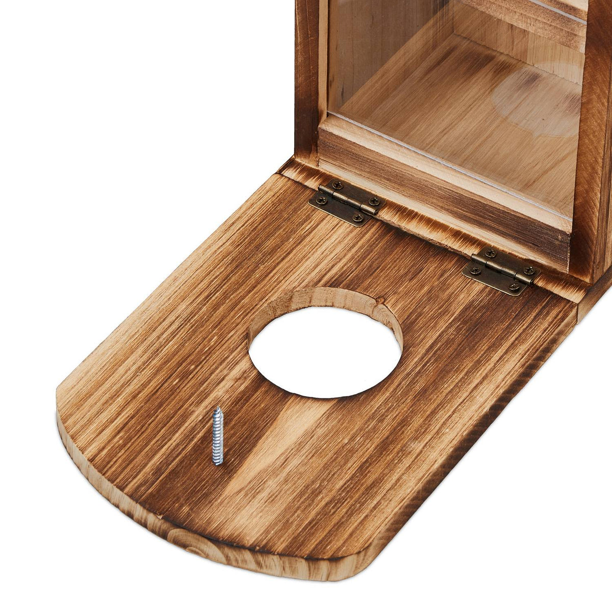 Squirrel Feeder with Corn Cob Holder and Water Bowl