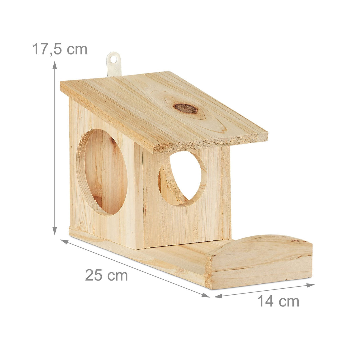 Squirrel feeder for placement
