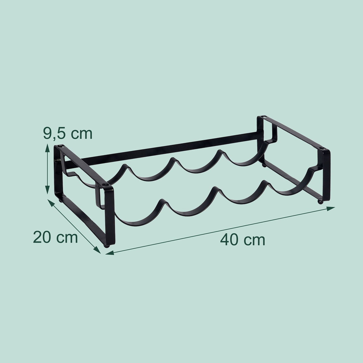 Stackable Iron Wine Rack – Holds Multiple Bottles