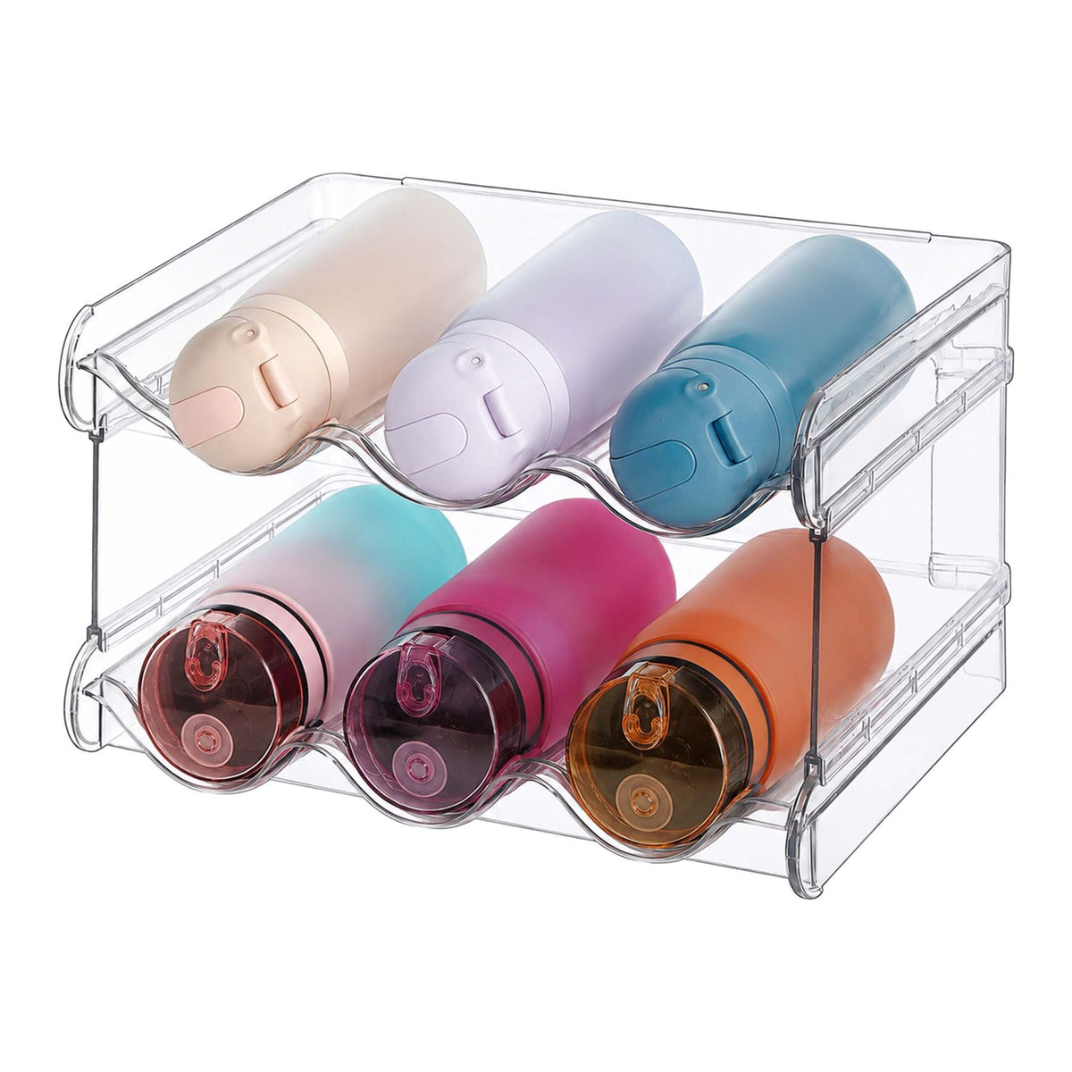 Stackable Modular Bottle Rack – Expandable, Transparent Design