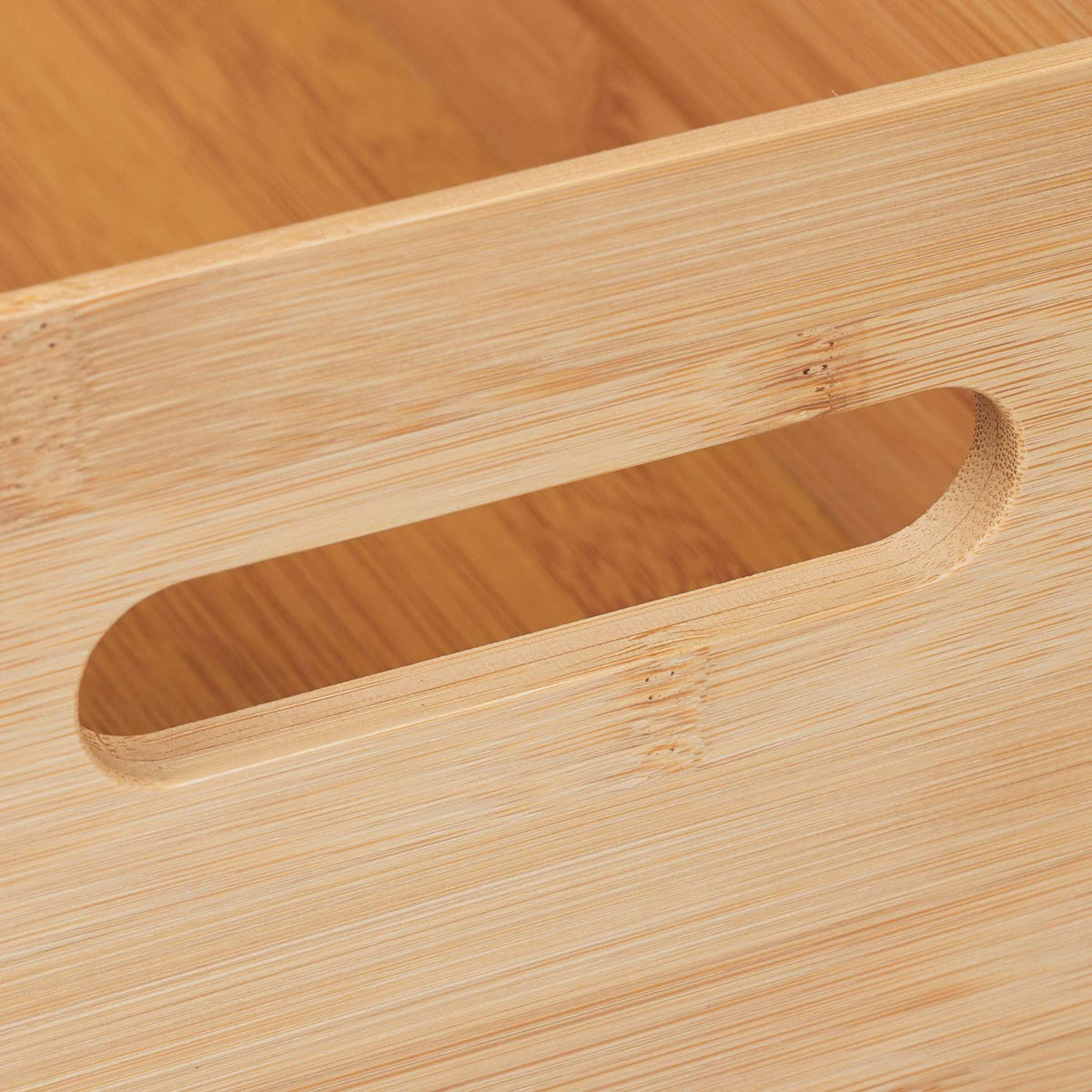 Stackable bamboo storage box