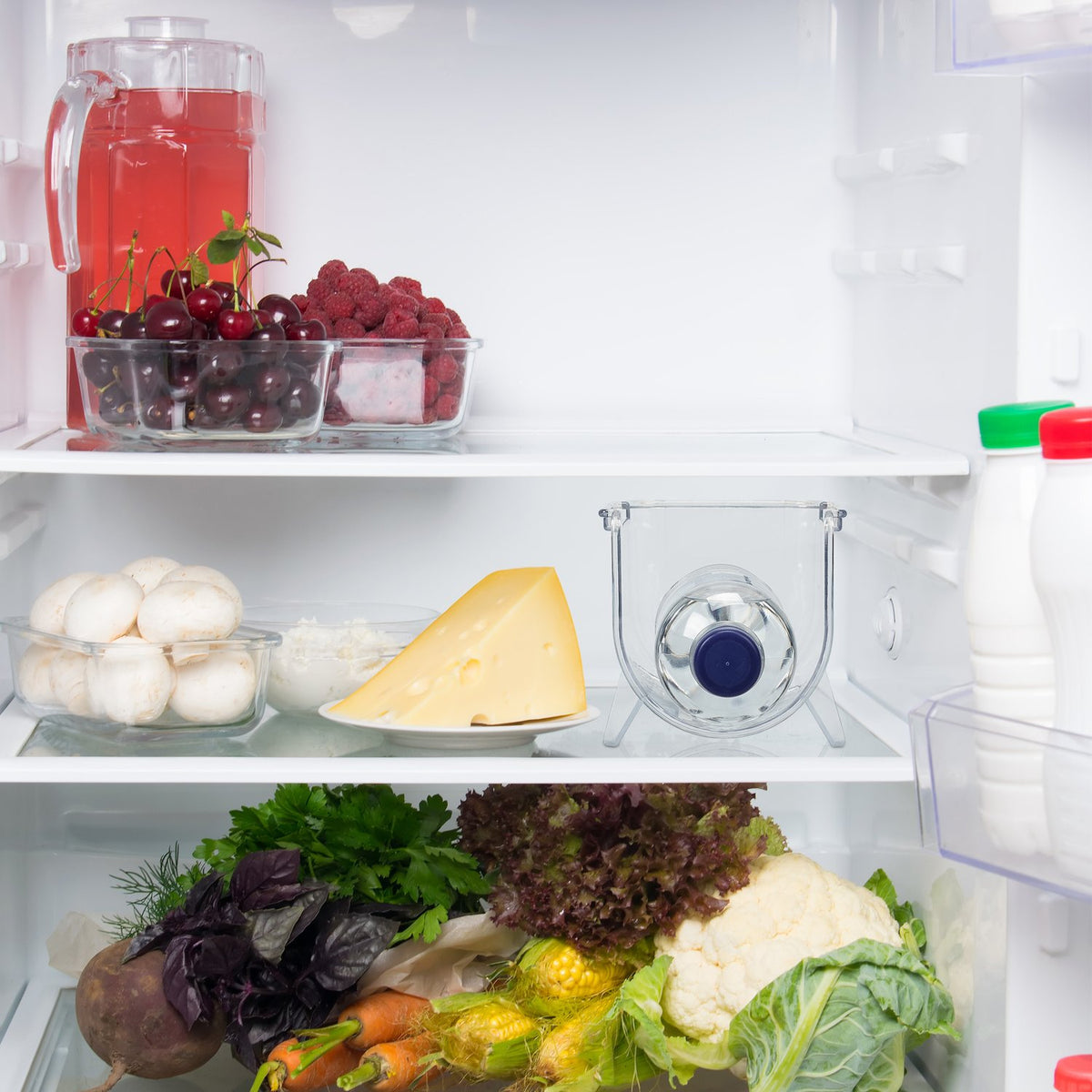 Stackable bottle rack for refrigerator