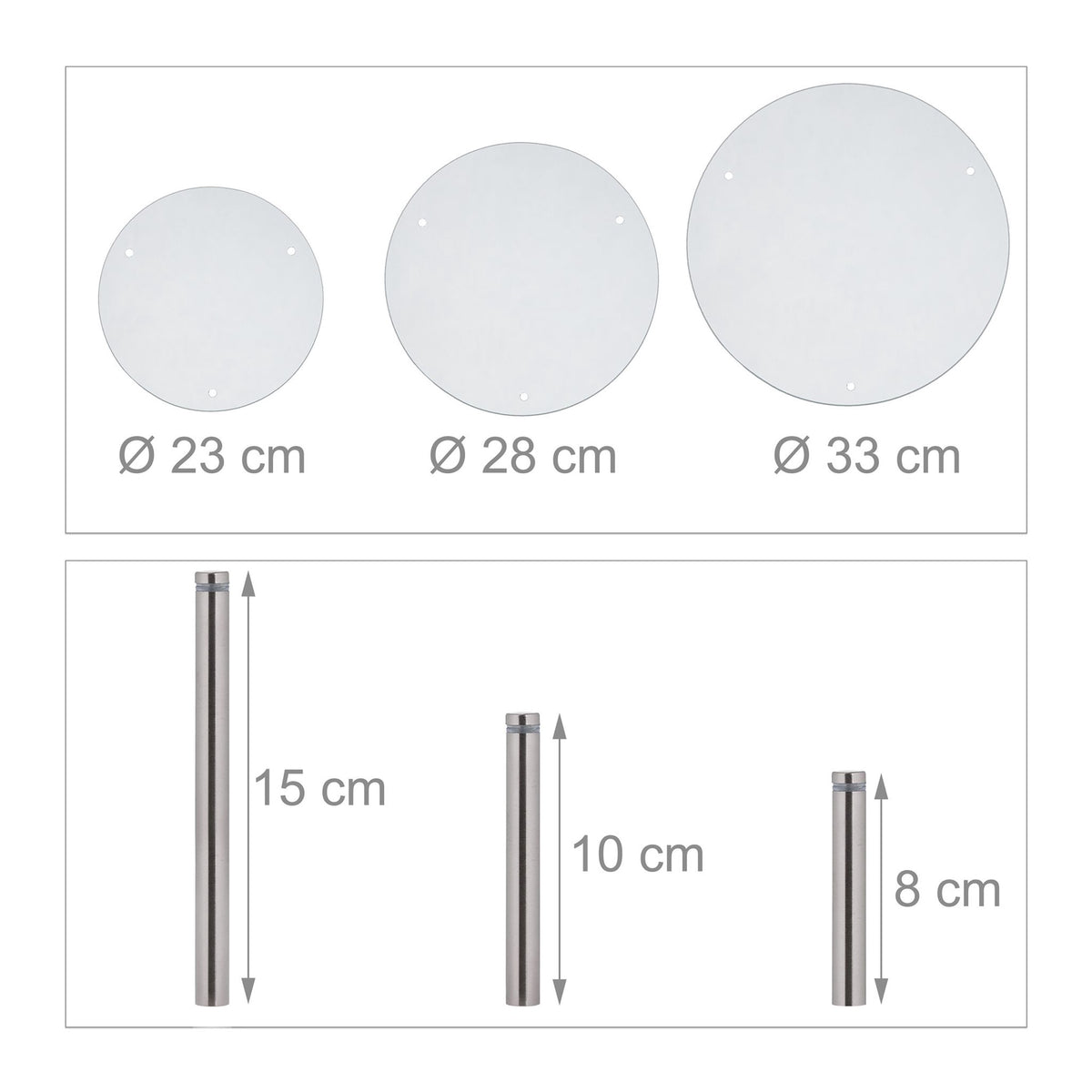 Stackable cake stand in a set of 3