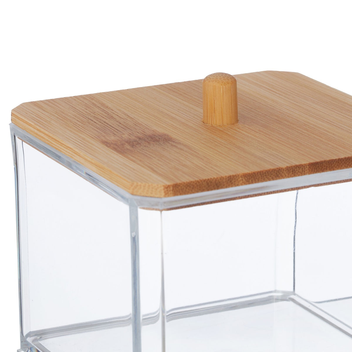 Stackable containers for cotton swabs