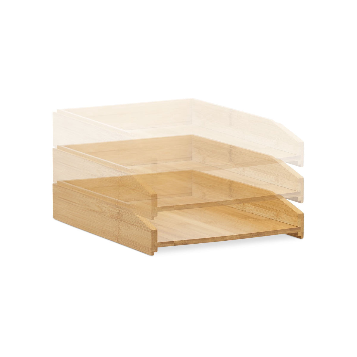 Stackable letterbox in bamboo