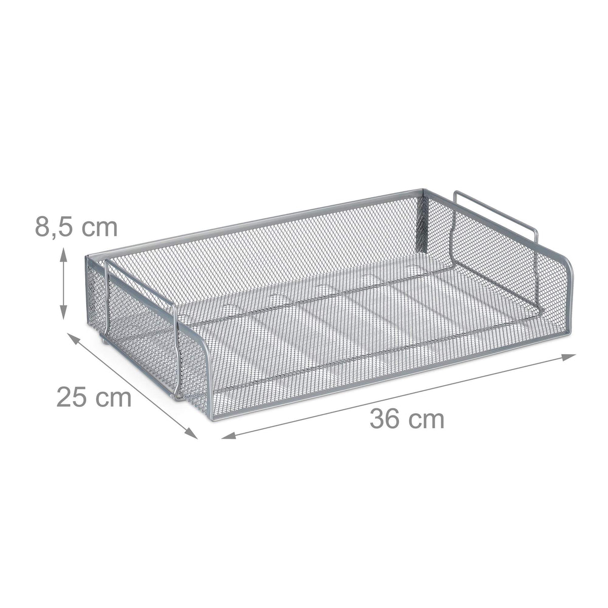 Stackable metal document tray