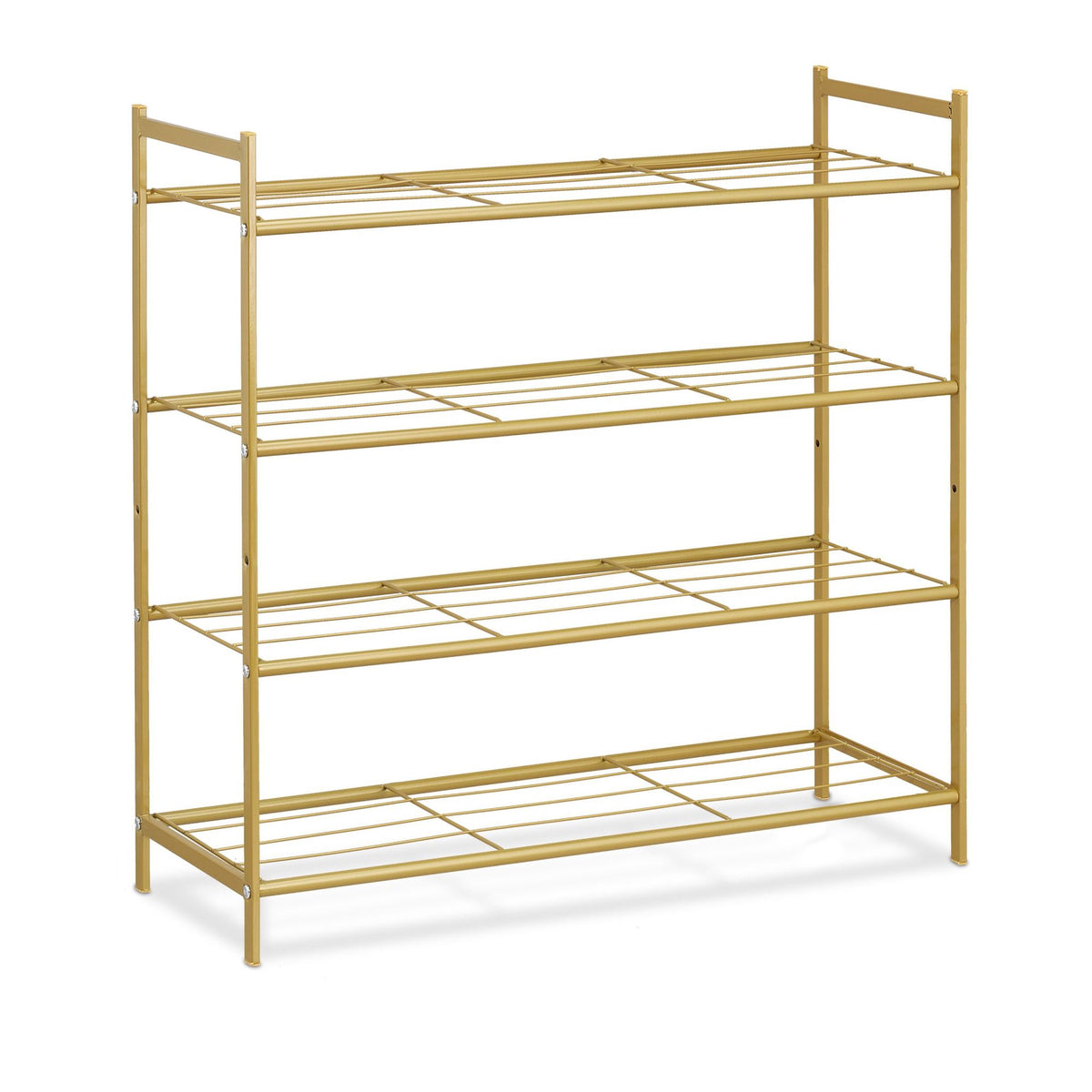 Stackable shoe shelf with 4 shelves