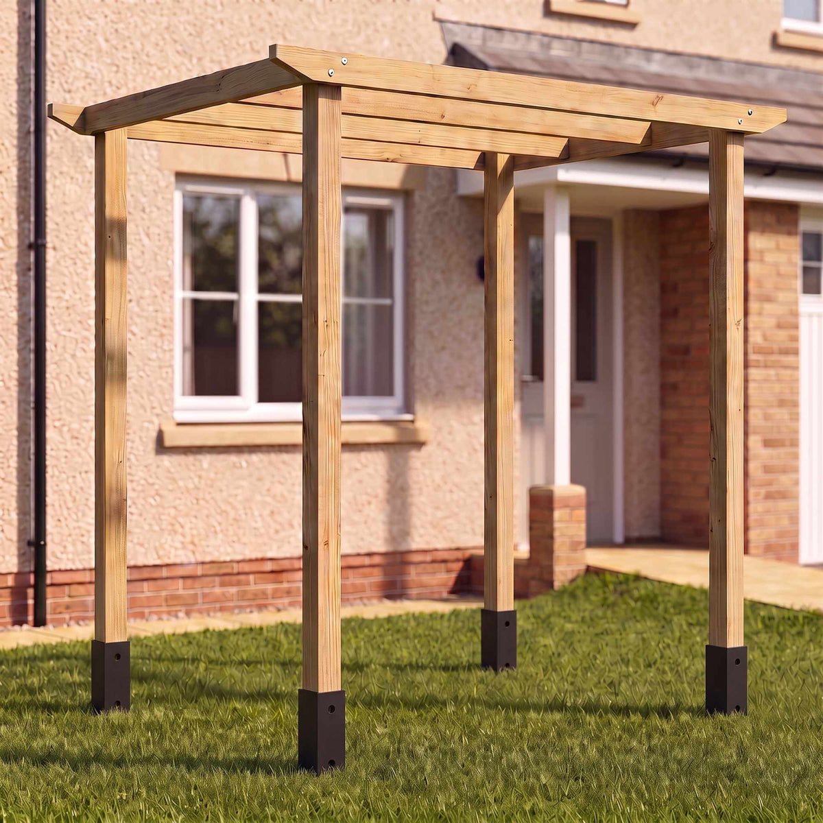 Stainless Steel Drive-In Post Anchors, Set of 4, 750mm