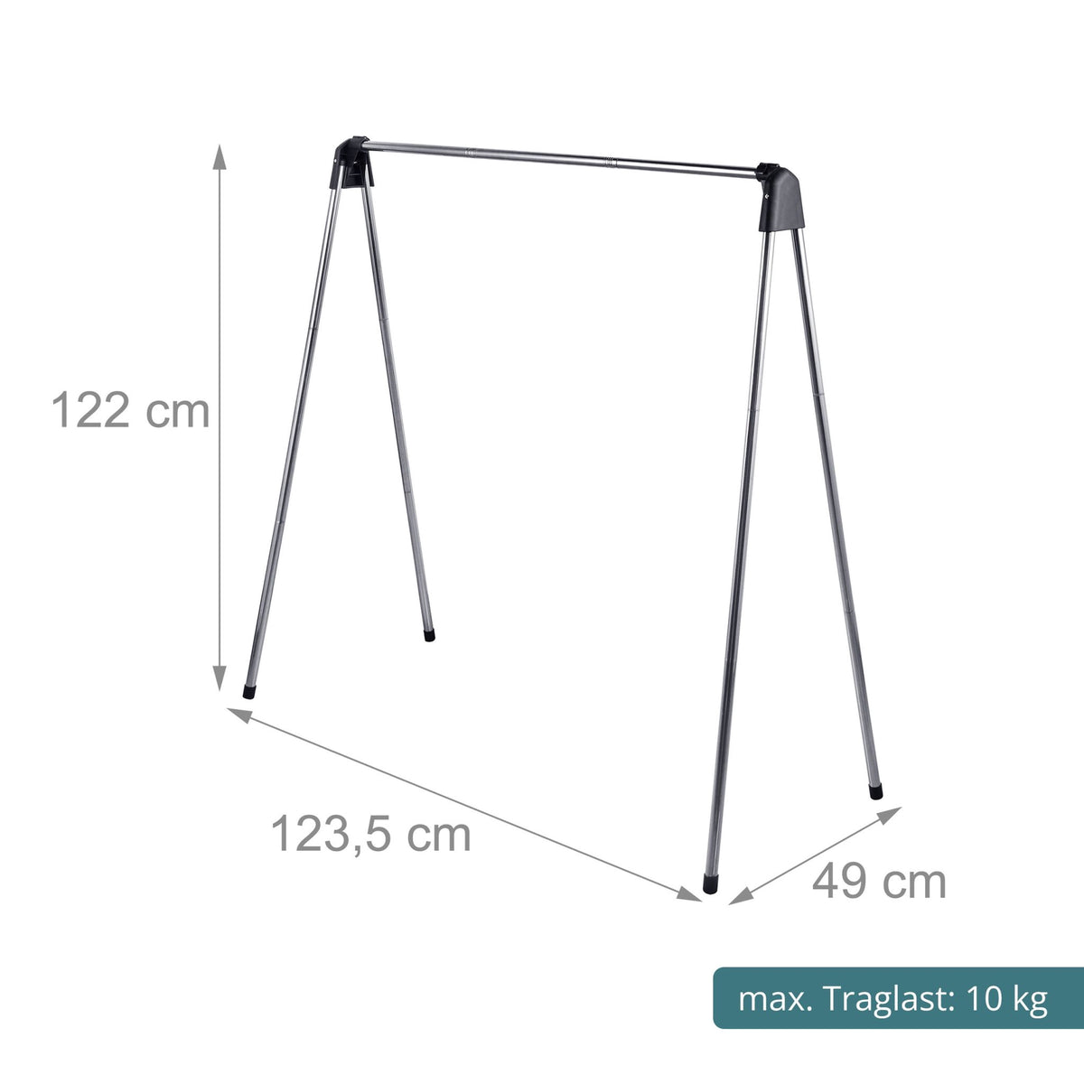 Stainless Steel Folding Drying Rack, 122 x 123.5 cm
