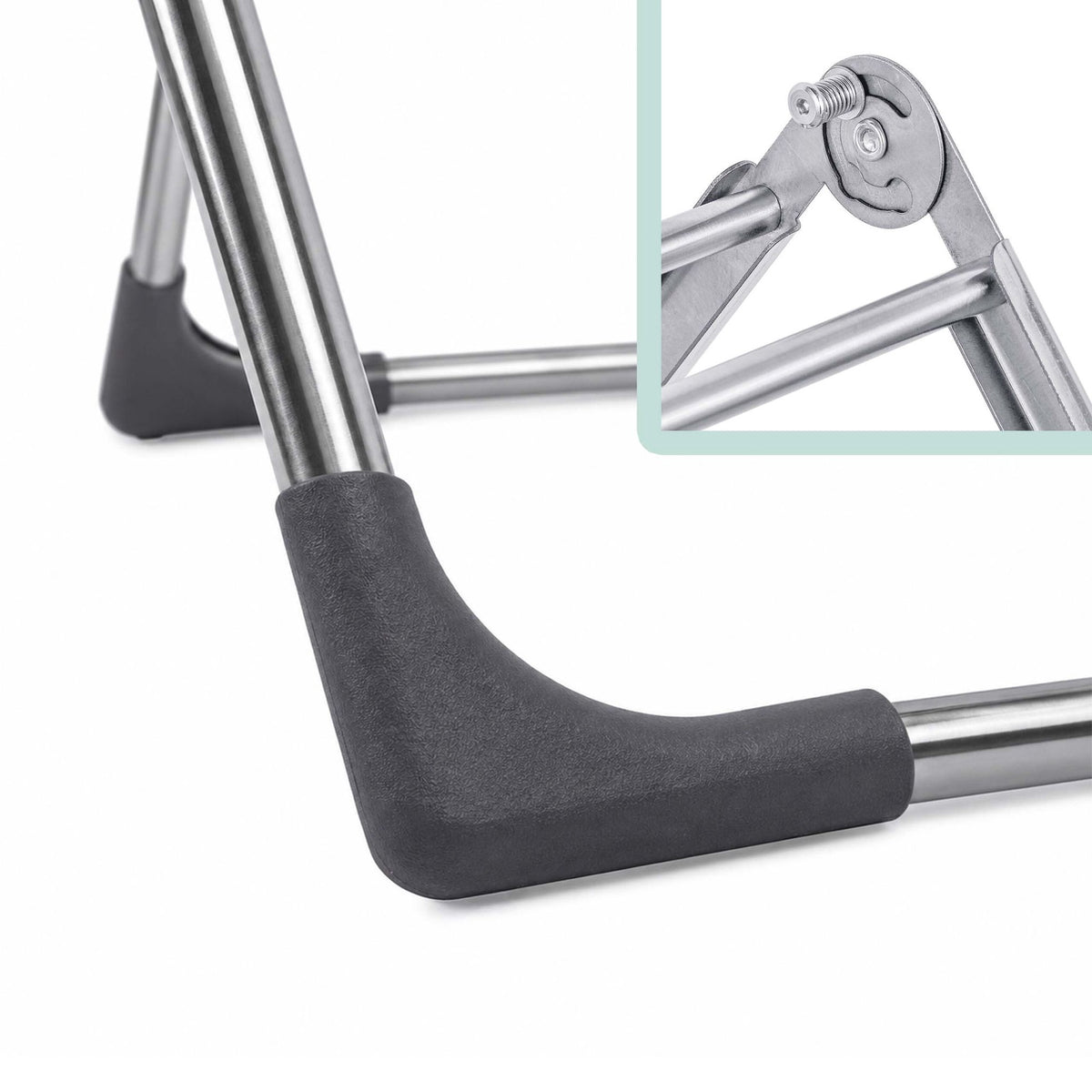 Stainless Steel Folding Drying Rack, 8 Bars, Silver