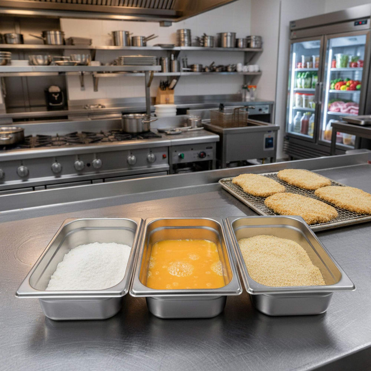 Stainless Steel Gastronorm 3-Piece Container Set