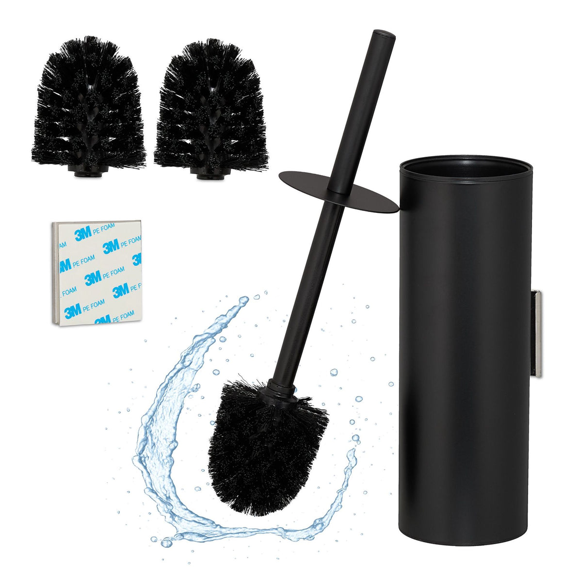 Stainless Steel Toilet Brush Set with Wall Mount