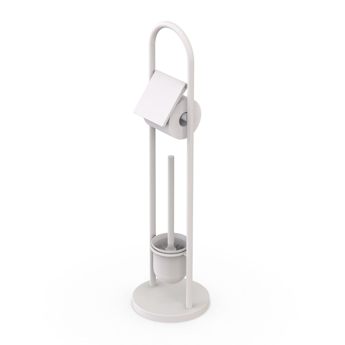 Stainless Steel Toilet Roll Holder and Brush Set