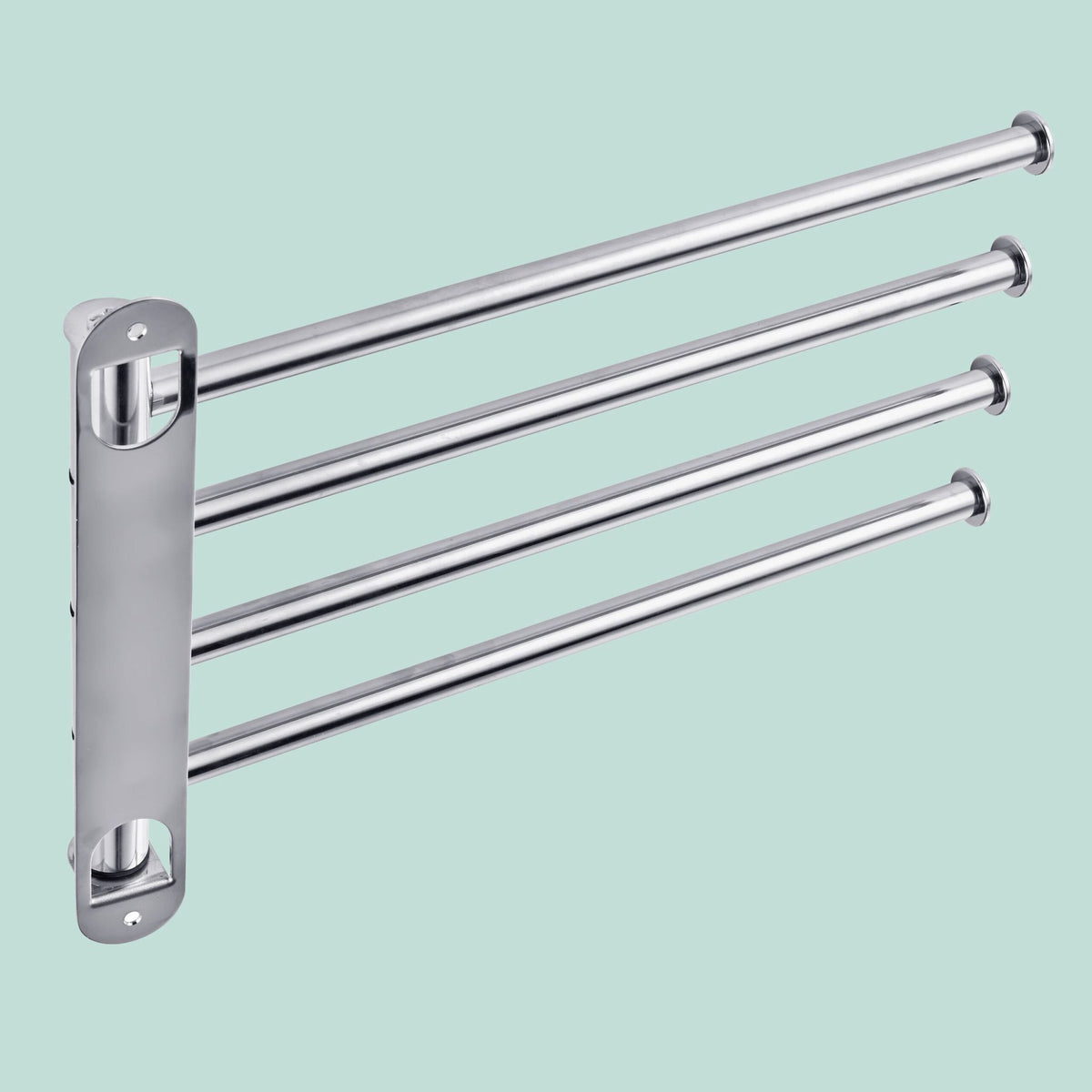 Stainless Steel Wall Towel Rail, 4 Swivelling Arms
