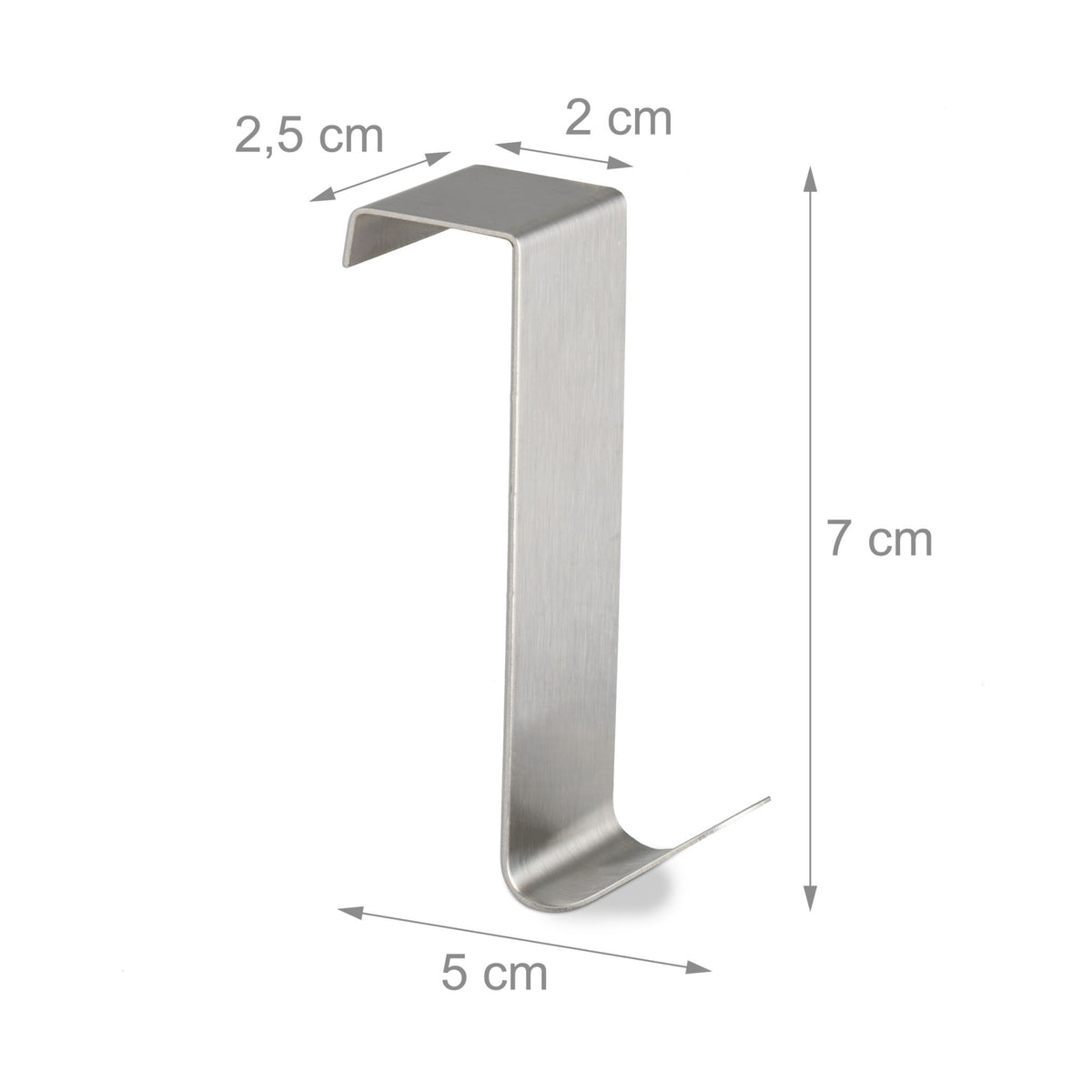Stainless steel door hooks, 24 pcs