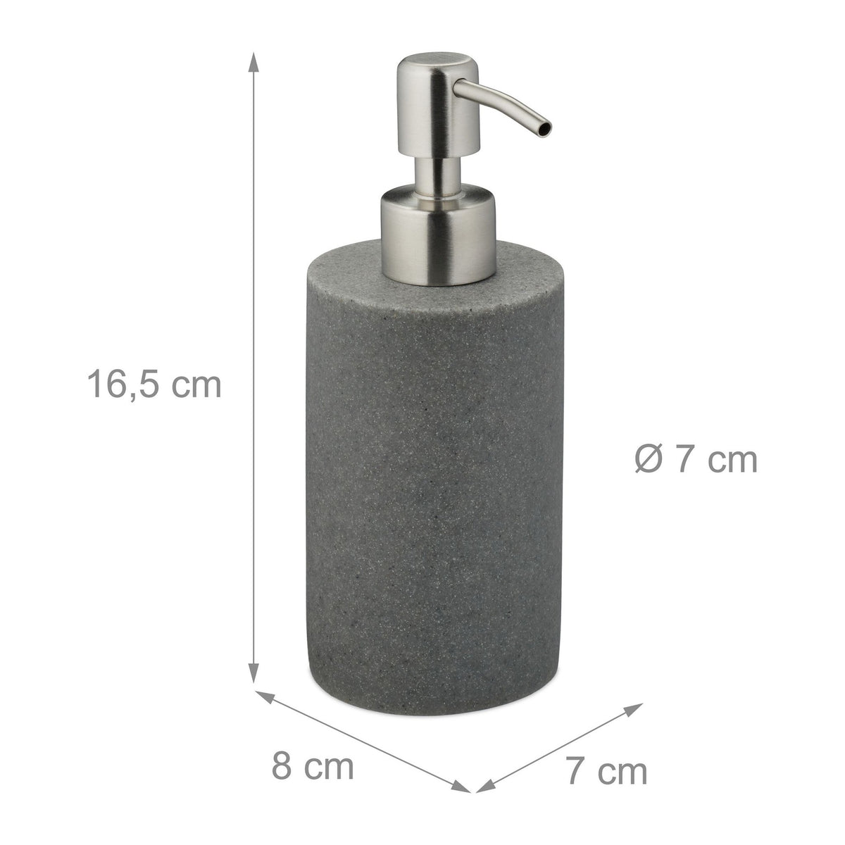 Stainless steel soap pump